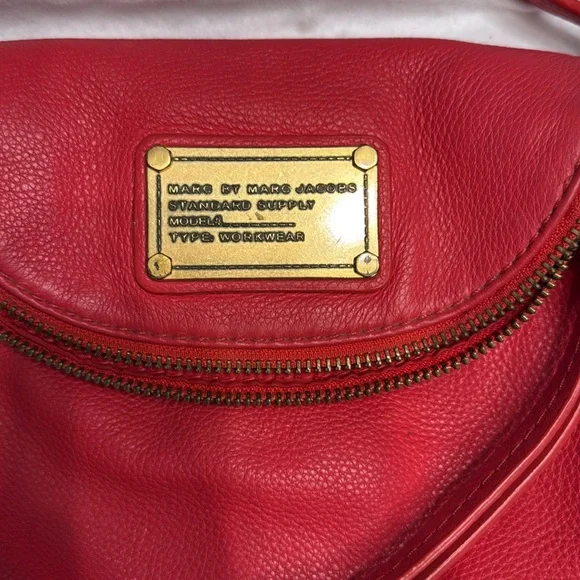 Marc by Marc Jacobs Natasha Q salmon/Red Crossbody Bag with Adjustable Strap - Picture 3 of 8